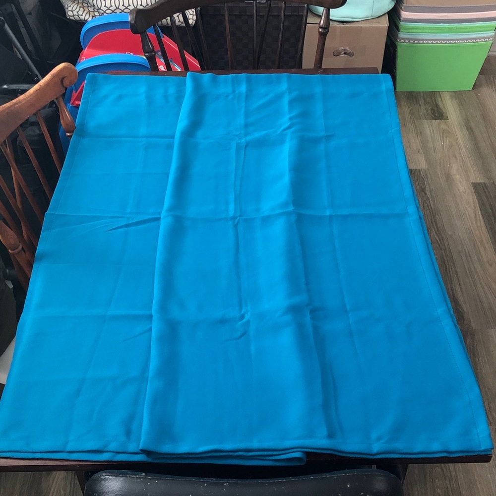 🎃 Two 45” Vibrant Teal Window Curtains